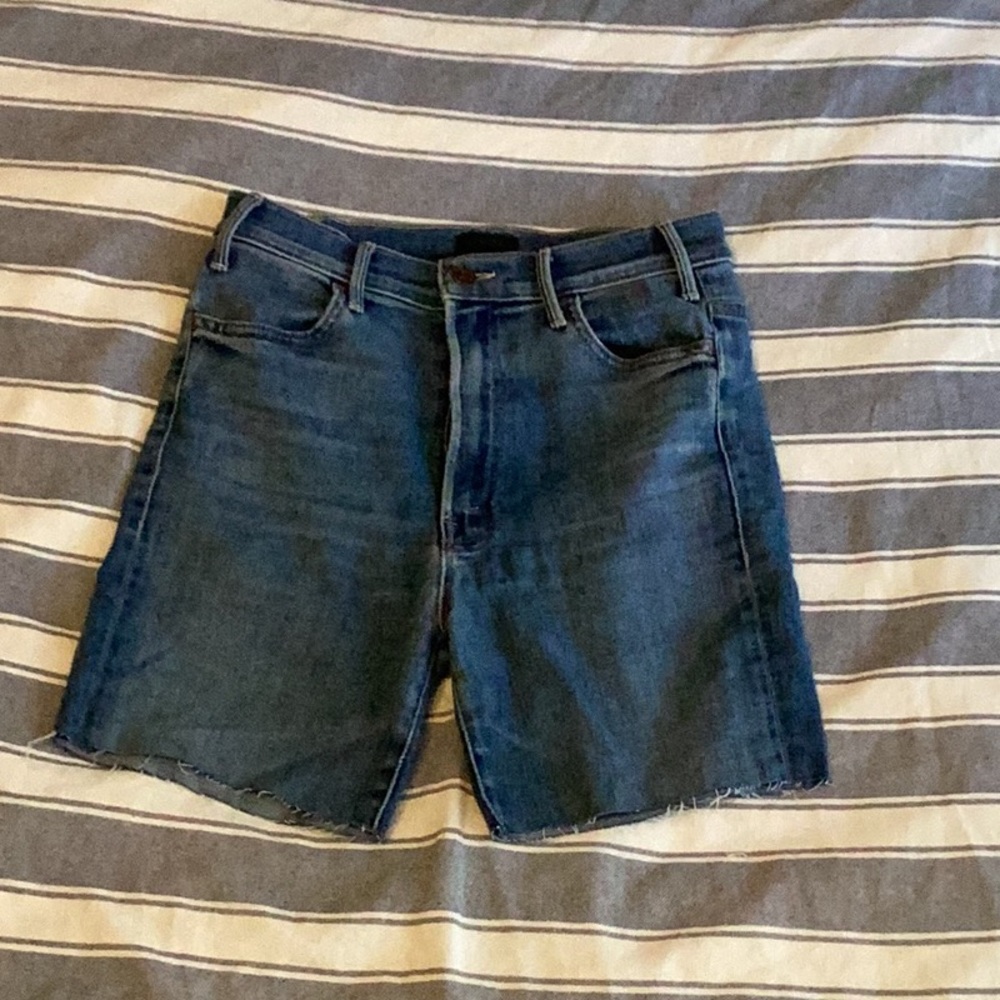 MOTHER Classic Blue Denim Shorts